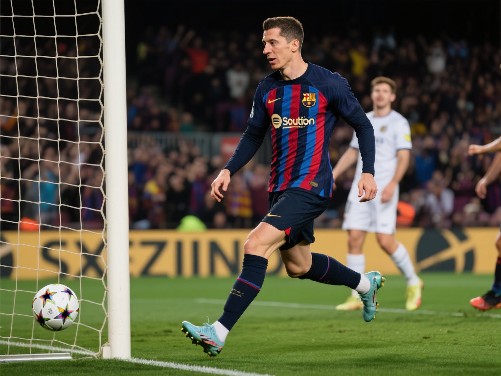 这场比赛中，莱万多夫斯基无疑是巴萨获胜的